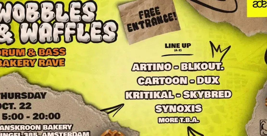 Wobbles & Waffles - Bakery Rave · Lanskroon Bakkerij, Amsterdam · Thu, 22 Oct 2026