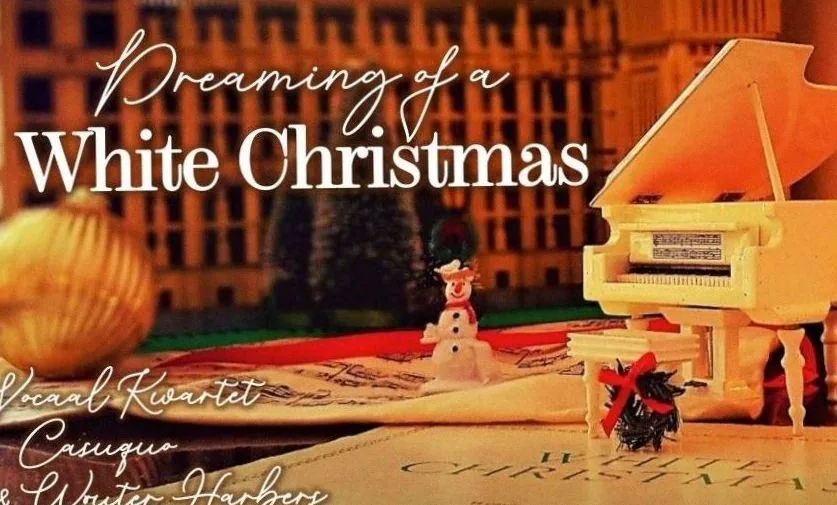 Wouter Harbers & Vocaal Kwartet Casuquo – Dreaming of a White Christmas — achtergrondafbeelding
