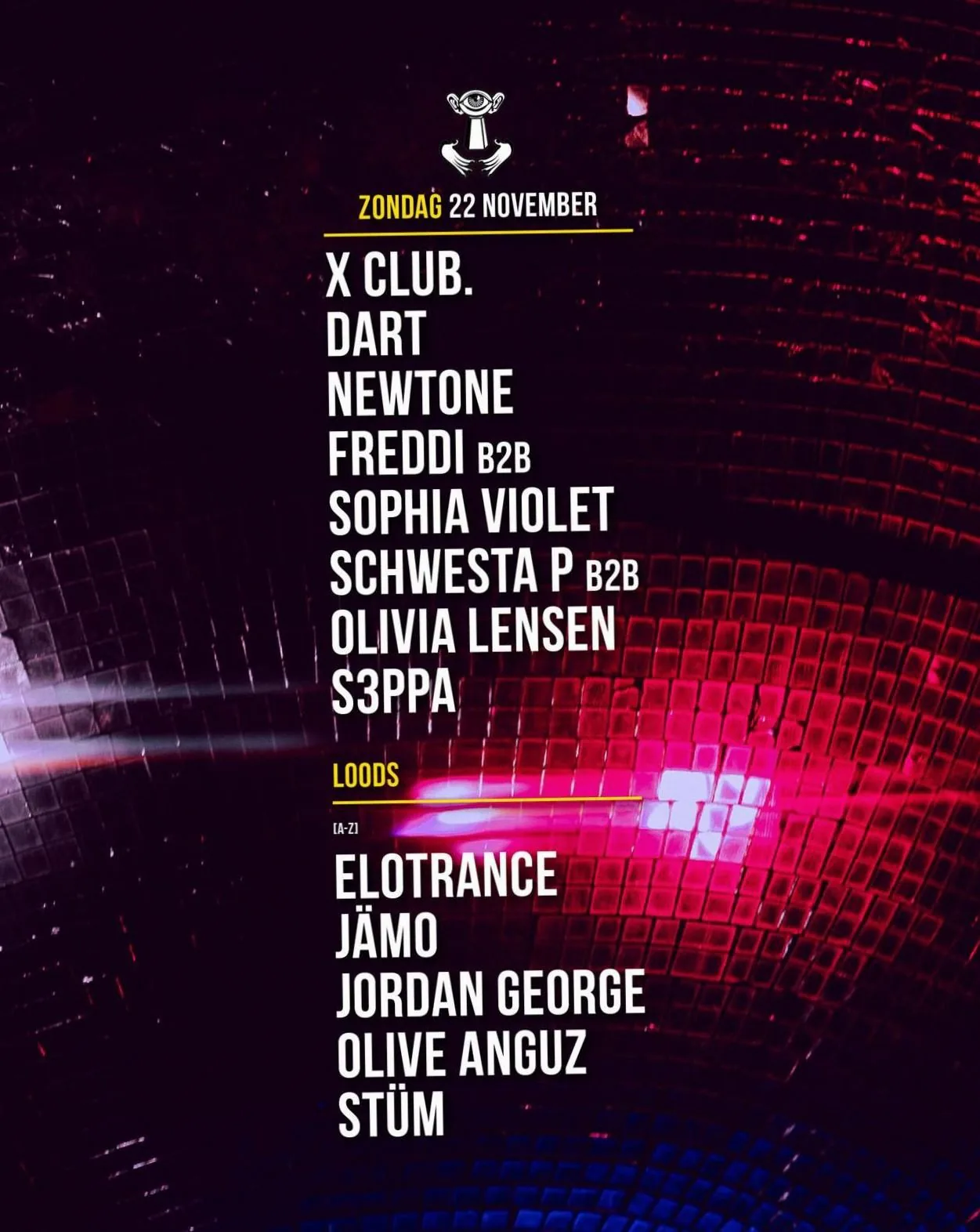 X Club. / DART / NewTone / Freddi & more · Thuishaven festivalterrein, Amsterdam · zo 22 nov 2026
