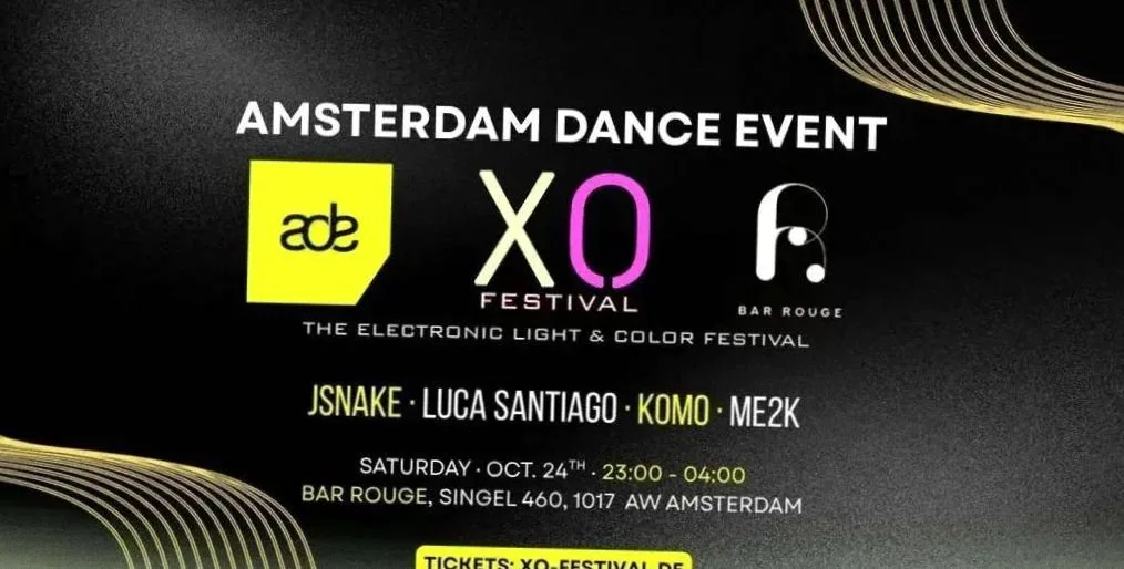 XO Festival · Bar Rouge, Amsterdam · za 24 okt 2026