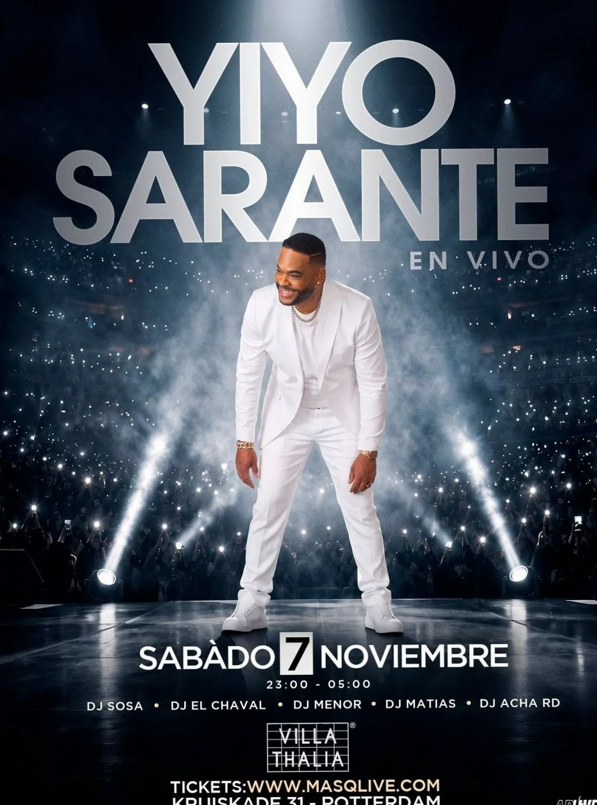 Yiyo Sarante · Club Villa Thalia, Rotterdam · Sat, 7 Nov 2026