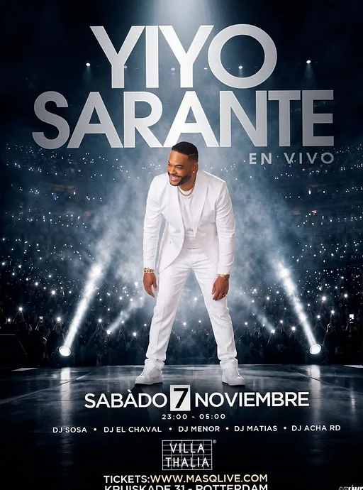 Yiyo Sarante · Club Villa Thalia, Rotterdam · za 7 nov 2026