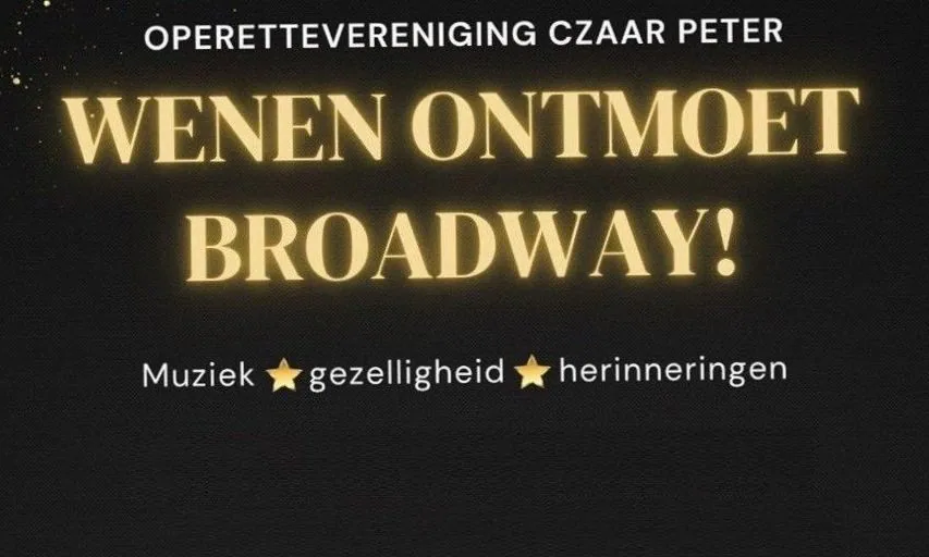 Zaanse Operette Vereniging Czaar Peter – Jubileumconcert 70 jaar · Cultureel Centrum Bullekerk, Zaandam · zo 4 okt 2026