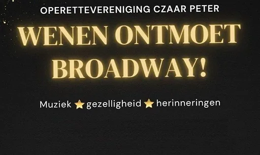 Zaanse Operette Vereniging Czaar Peter – Jubileumconcert 70 jaar · Cultureel Centrum Bullekerk, Zaandam · zo 4 okt 2026