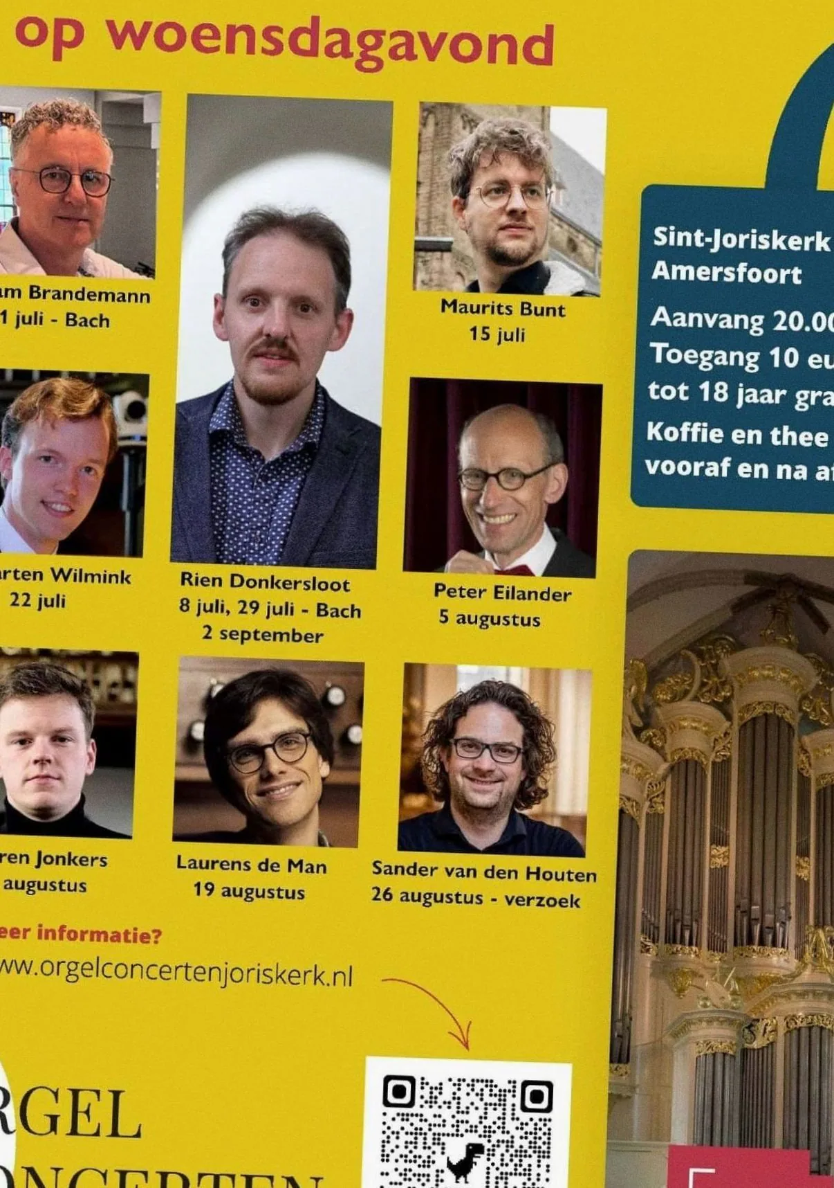 Zomers slotconcert met Rien Donkersloot · Sint-Joriskerk, Amersfoort · Wed, 2 Sept 2026