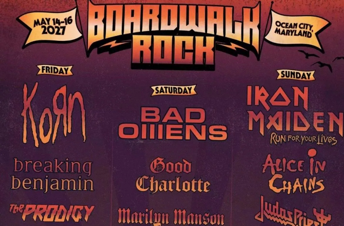 Boardwalk Rock keert terug in 2027 met Iron Maiden, Korn en Bad Omens
